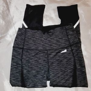 Avia Women's Active Wear Legging with Grey Stripes on Legs 231